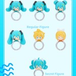 Vocaloid Hatsune Miku Kagamine Len Rin Minidoll Miku Merch Blind Box Kawaii Lying Ring
